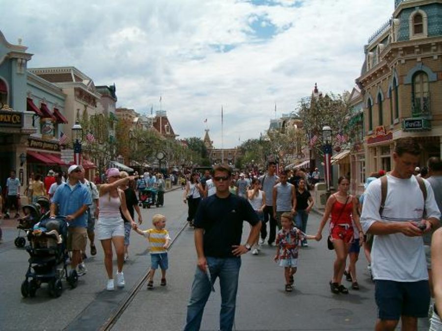 The visit to Disneyland 