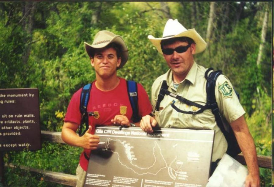 Me and Ranger at Gila Cliff Dwellings` 