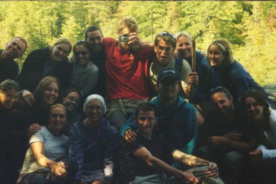 Everyone at Linville Falls :