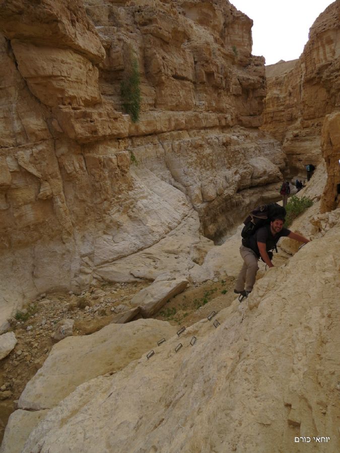 סולמות ויתדות במעוק נחל עתק