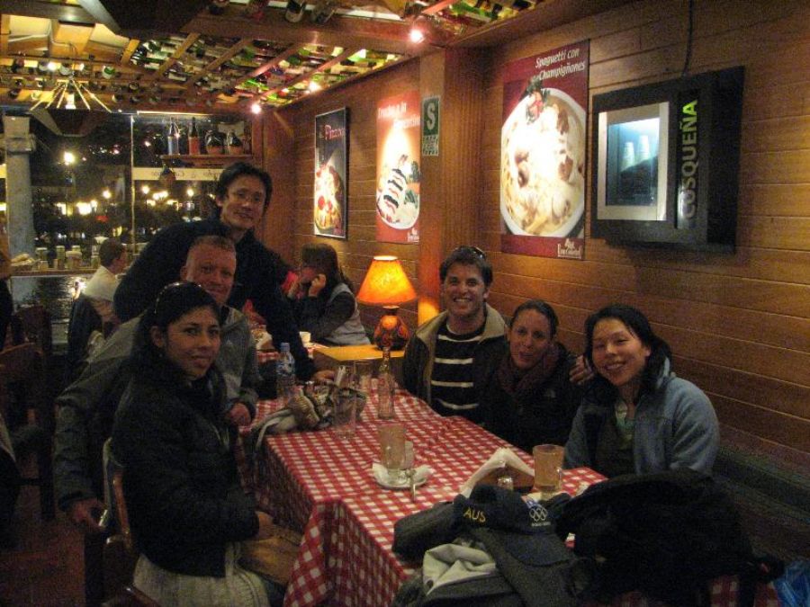 Beer with friends in Cusco