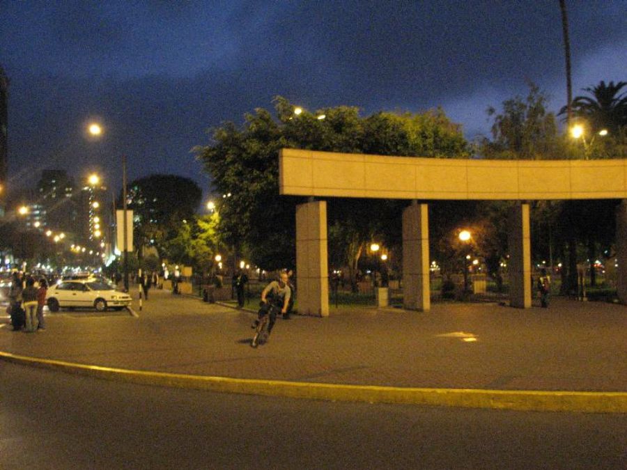 Mira Flores at night