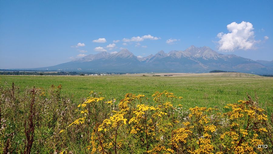נוף ההרים מנקודת הלינה