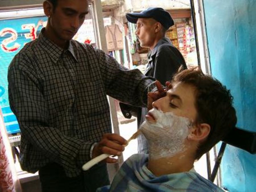 Enjoying the shaving experience 