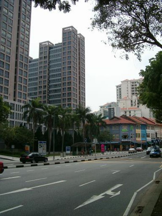 Old near the new - different buildings