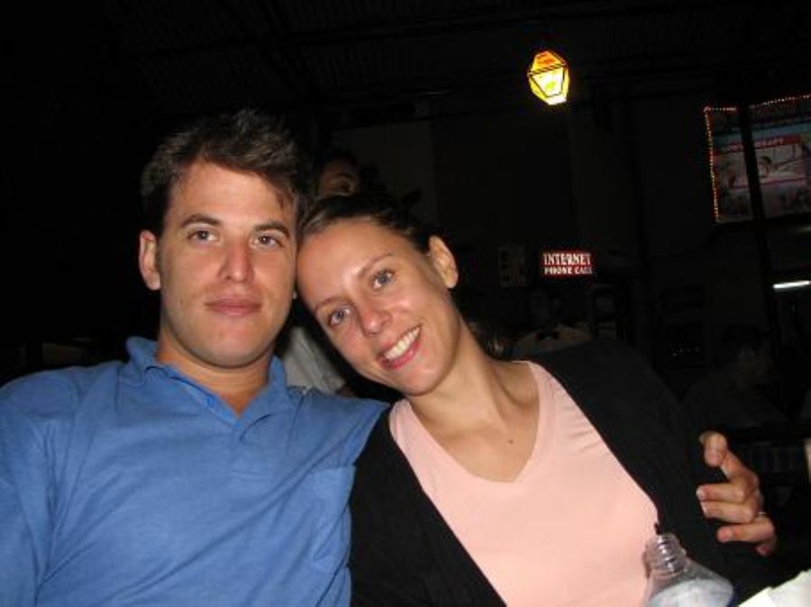 Neta and Yochai in self portrait