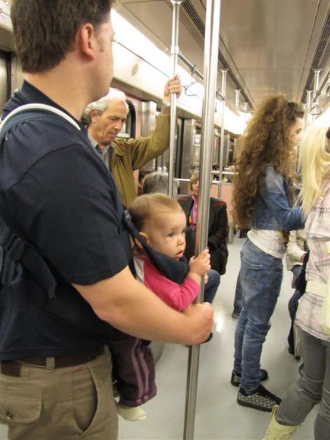 נסיעה ראשונה של יעלה ברכבת התחתית