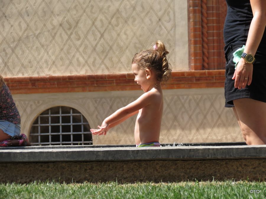 בריכת מים במצודת בית ספורצה