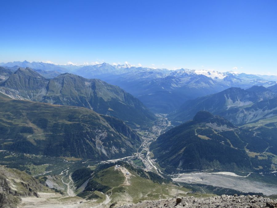 הנוף הנשקף מ Monte Bianco
