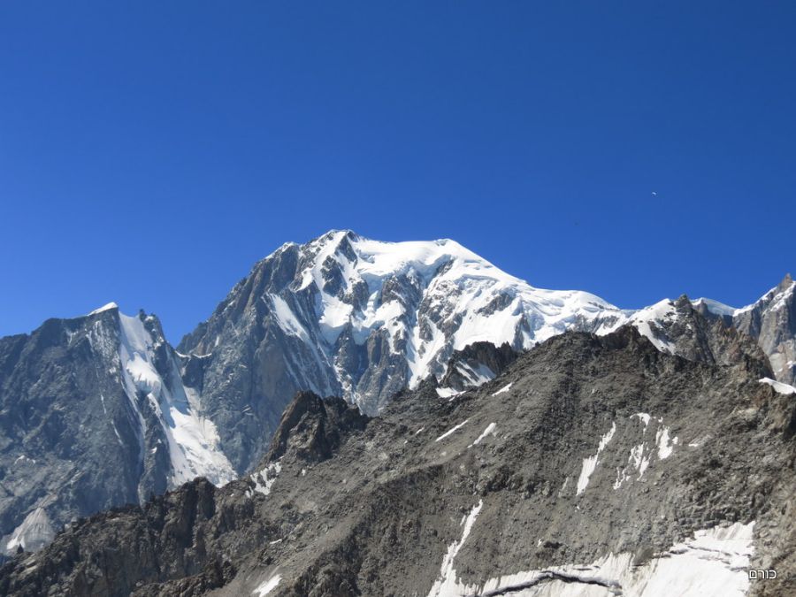 הנוף הנשקף מ Monte Bianco