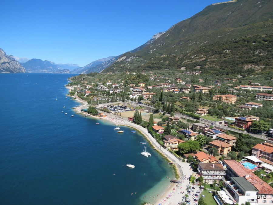 הנוף הנשקף מ castello Scaligero