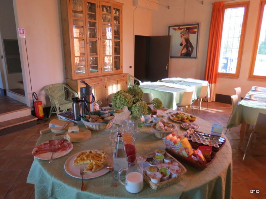 ארוחת הבוקר ב Cascina Girolda