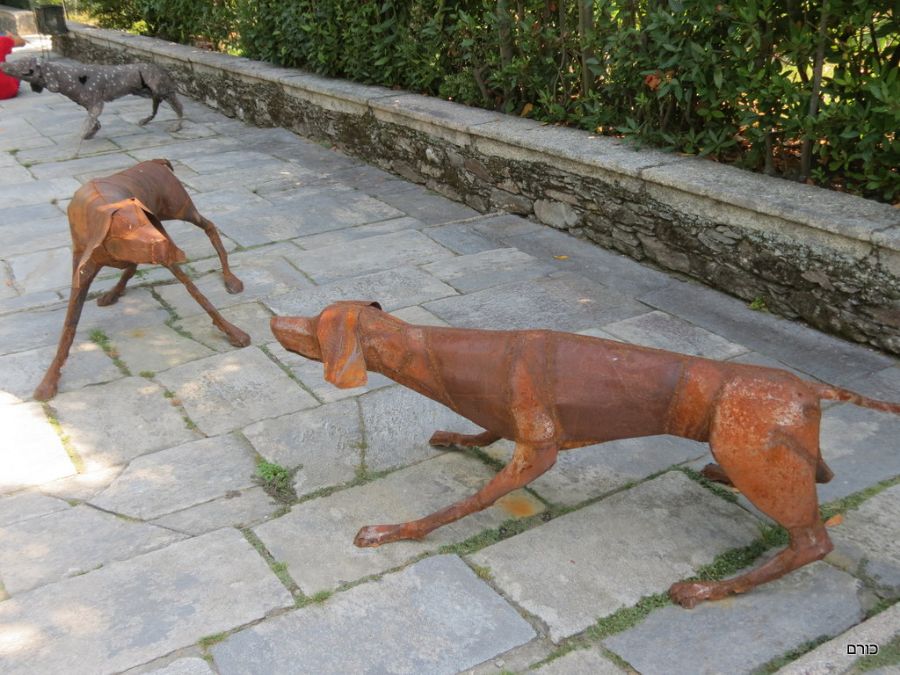 חלק מתערוכת אומנות ב Isola Madre